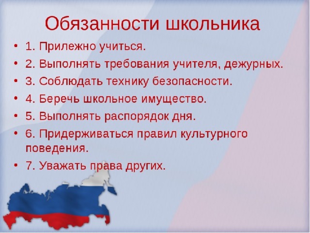 Технологическая карта 4 класс окружающий мир основной закон россии и права человека